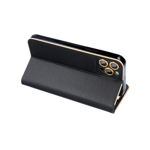 Etui z klapką na Xiaomi Redmi NOTE 14 PRO 4G Luna Book Gold czarne