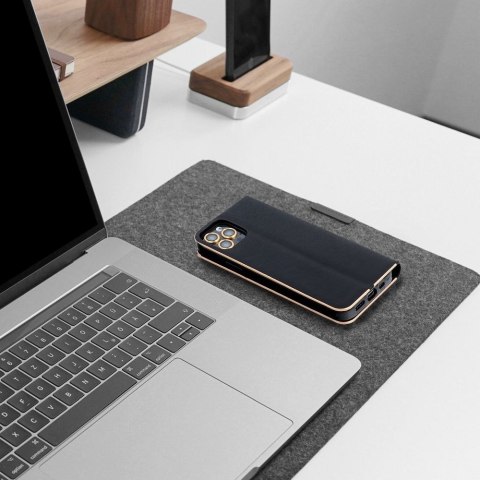 Etui z klapką na Xiaomi Redmi NOTE 14 PRO 4G Luna Book Gold czarne