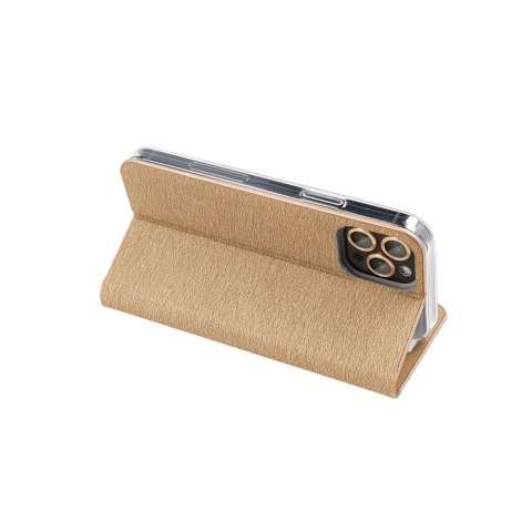 Etui z klapką na Xiaomi Redmi NOTE 14 PRO 4G Luna Book Gold złote