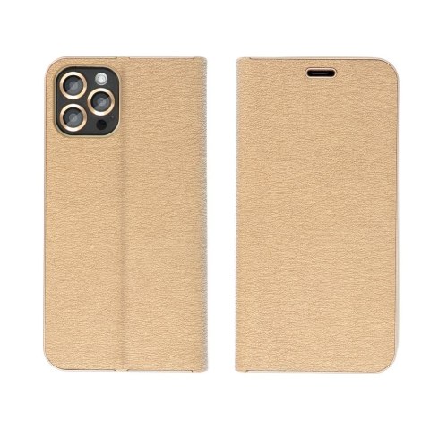 Etui z klapką na Xiaomi Redmi NOTE 14 PRO 4G Luna Book Gold złote