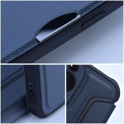 Etui z klapką na Xiaomi Redmi NOTE 14 PRO 4G Razor Book niebieskie