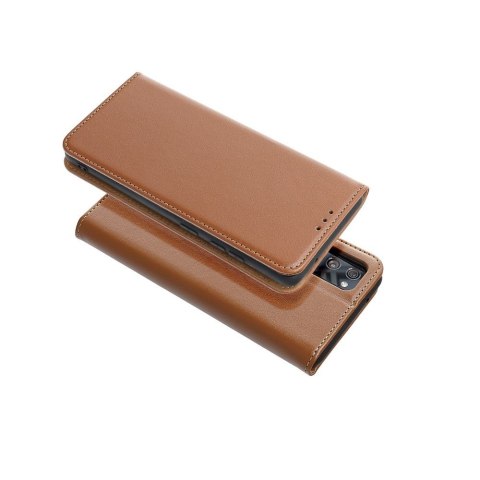 Etui z klapką na Xiaomi Redmi NOTE 14 PRO 4G Smart Pro Book skórzane brązowe