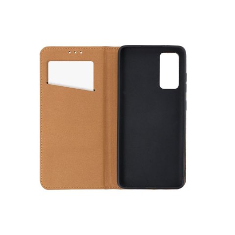 Etui z klapką na Xiaomi Redmi NOTE 14 PRO 4G Smart Pro Book skórzane brązowe
