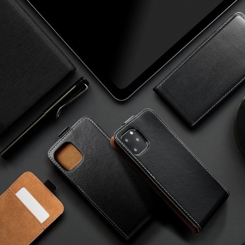 Etui z klapką pionowe na iPhone 13 Slim Flexi Fresh czarne