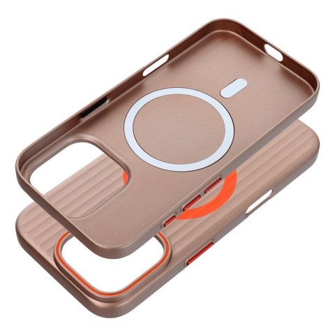 Futerał do iPhone 15 PRO Simply zgodny z MagSafe tytanowy pustynny