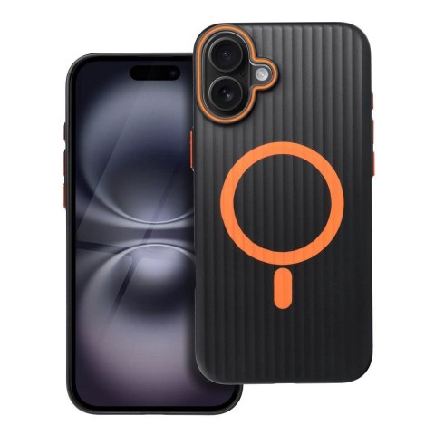 Futerał do iPhone 16 PLUS Simply zgodny z MagSafe tytanowy czarny