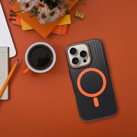 Futerał do iPhone 16 PLUS Simply zgodny z MagSafe tytanowy czarny
