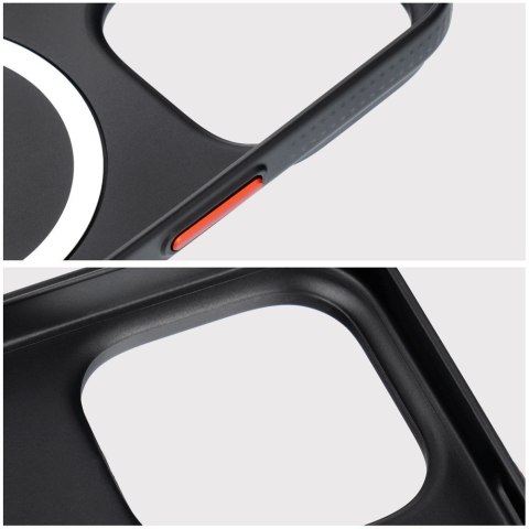 Futerał do iPhone 16 PLUS Simply zgodny z MagSafe tytanowy czarny