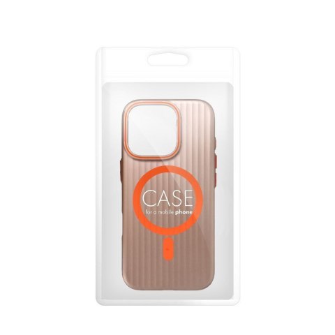 Futerał do iPhone 16 PLUS Simply zgodny z MagSafe tytanowy pustynny