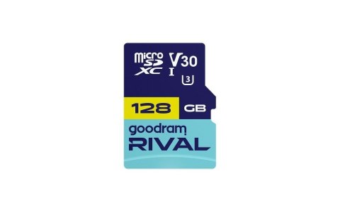 GOODRAM RIVAL Karta pamięci microSD 128GB 100MB/s class 10 UHS-I U3 V30 z adapterem SD