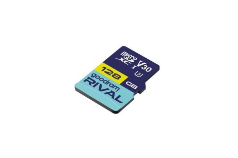 GOODRAM RIVAL Karta pamięci microSD 128GB 100MB/s class 10 UHS-I U3 V30 z adapterem SD
