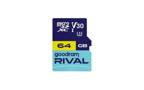 GOODRAM RIVAL Karta pamięci microSD 64GB 100MB/s class 10 UHS-I U3 V30 z adapterem SD