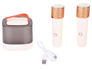 Głośnik Bluetooth + mikrofon bezprzewodowy x2 ZESTAW KARAOKE IN0178