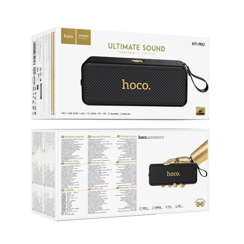 Głośnik bluetooth 2 x 8W 4h Hoco HT1 Pro czarny