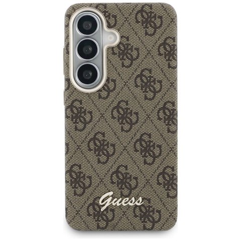 GUESS futerał do SAMSUNG S26 GUHMS26S5P4FWMSW (4G Script MagSafe) brązowy