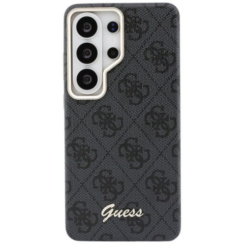 GUESS futerał do SAMSUNG S26 Ultra GUHMS26L5P4FWMSK (4G Script MagSafe) czarny