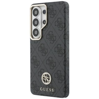 GUESS futerał do SAMSUNG S26 Ultra GUHMS26LP4GRMDEK (4G Rhinestone Round Logo MagSafe) czarny