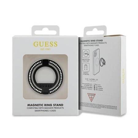 GUESS ring stand GUMRSALDGK (Rhinestones) czarny