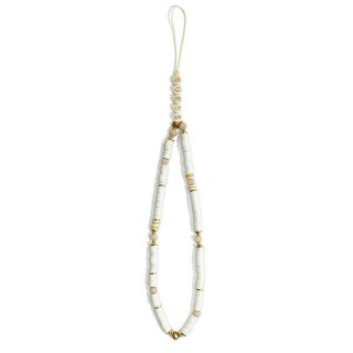 GUESS zawieszka GUSTPEARW (Heishi Beads) biała
