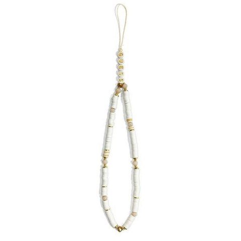 GUESS zawieszka GUSTPEARW (Heishi Beads) biała
