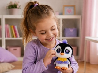 Hasbro Littlest Pet Shop maskotka biało-czarny PINGWINEK 16cm ZA6725