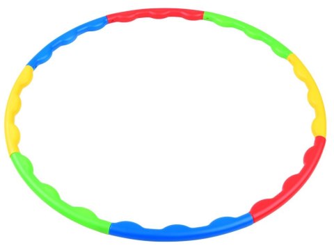 Hula hop składane kolorowe koło do kręcenia 60 cm 8 elementów SP0692