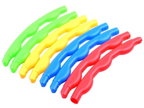 Hula hop składane kolorowe koło do kręcenia 60 cm 8 elementów SP0692