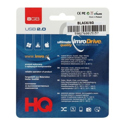 IMRO pendrive BLACK 8GB USB2.0