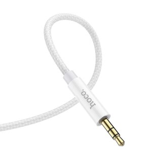 Kabel AUX Jack 3,5 mm do Jack 3,5 mm Hoco 1 m UPA19 srebrny