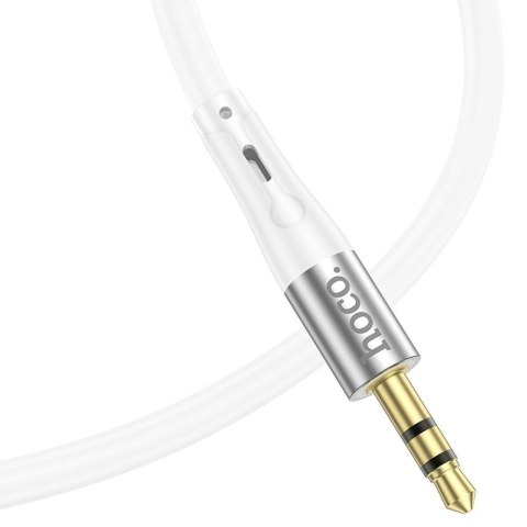 Kabel AUX Jack 3,5 mm do Lightning Hoco 1 m UPA22 biały