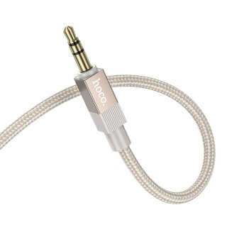 Kabel AUX Jack 3,5 mm (męski) do Jack 3,5 mm (męski) Hoco 1 m UPA32 złoty