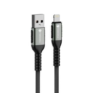 Kabel USB A do Lightning Forcell F-Energy 2,4A 12W Cafule 0,25 m C257 czarny