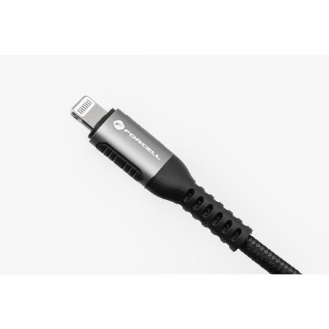 Kabel USB A do Lightning Forcell F-Energy 2,4A 12W Cafule 2 m C257 czarny