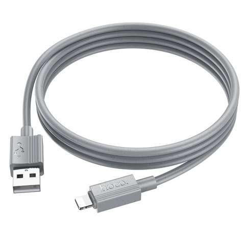 Kabel USB A do Lightning Hoco 2,4A 1 m X107 szary