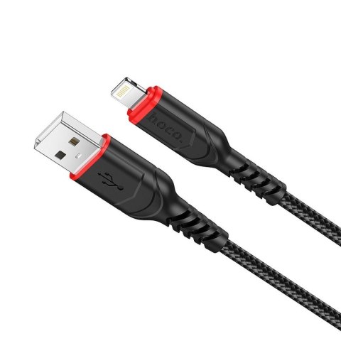 Kabel USB A do Lightning Hoco 2,4A 1 m X59 czarny