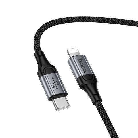 Kabel USB A do Lightning Hoco PD 2,4A 1,5 m X121 czarny