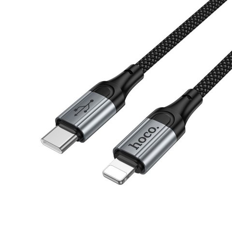 Kabel USB A do Lightning Hoco PD 2,4A 1,5 m X121 czarny