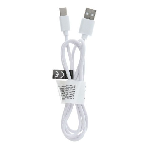 Kabel USB A do Typ C 2.0 C366 (długa koncówka 8mm) 1 m biały