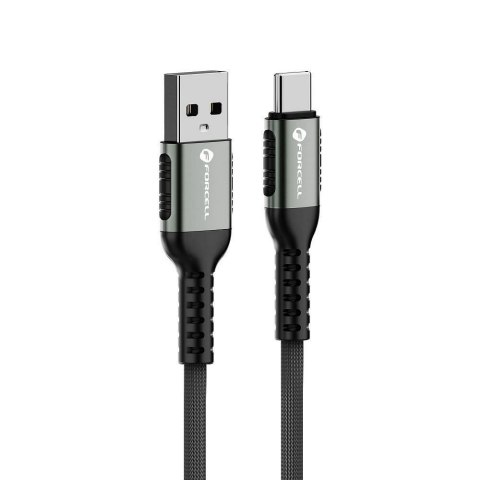 Kabel USB A do USB C Forcell F-Energy QC4.0 3A 66W Cafule 0,5 m C256 czarny