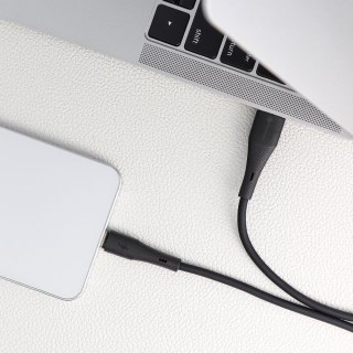 Kabel USB A do USB C Forcell F-Energy QC4.0 3A 66W Silicone 1 m C342 czarny