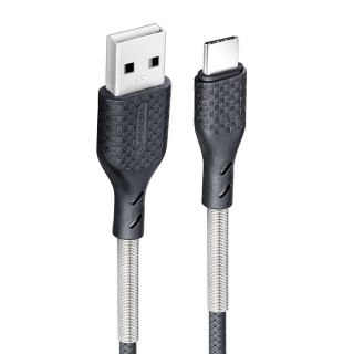 Kabel USB A do USB C Forcell F-Energy QC4.0 5A 60W Carbon 1 m CB-02A czarny