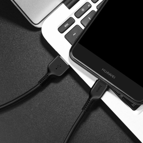 Kabel USB A do USB C Hoco 2,4A 3 m X20 czarny