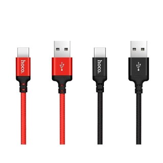 Kabel USB A do USB C Hoco 2A 2 m X14 czarny