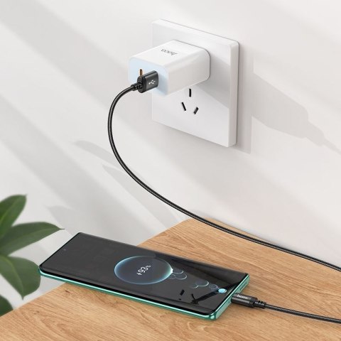 Kabel USB A do USB C Hoco 3A 1 m X89 czarny