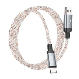 Kabel USB A do USB C Hoco 3A 1 m U112 szary