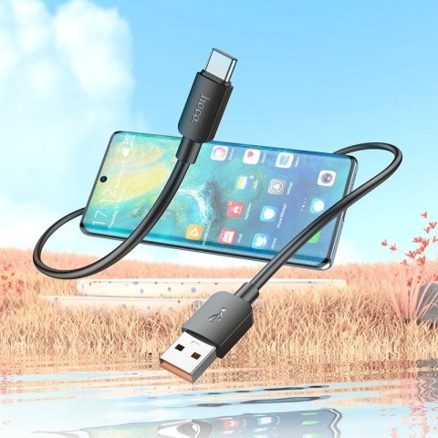Kabel USB A do USB C Hoco PD 6A 100W 1 m X96 czarny