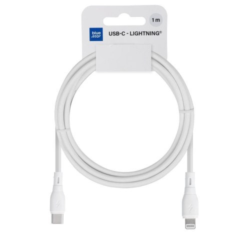 Kabel USB C do Lightning Blue Star 2,4A 27W ECO 1 m PJ72-18-3 biały