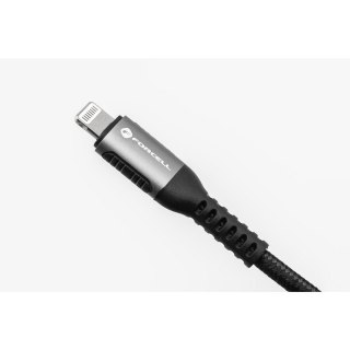 Kabel USB C do Lightning Forcell F-Energy PD 3A 27W Cafule 0,25 m C259 czarny