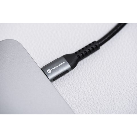 Kabel USB C do Lightning Forcell F-Energy PD 3A 27W Cafule 0,25 m C259 czarny