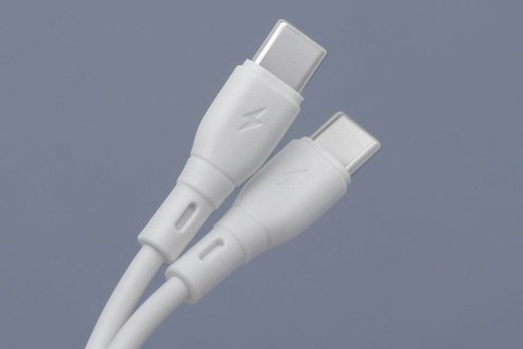 Kabel USB C do USB C Blue Star 3A 60W ECO 1 m PJ73-13-3 biały
